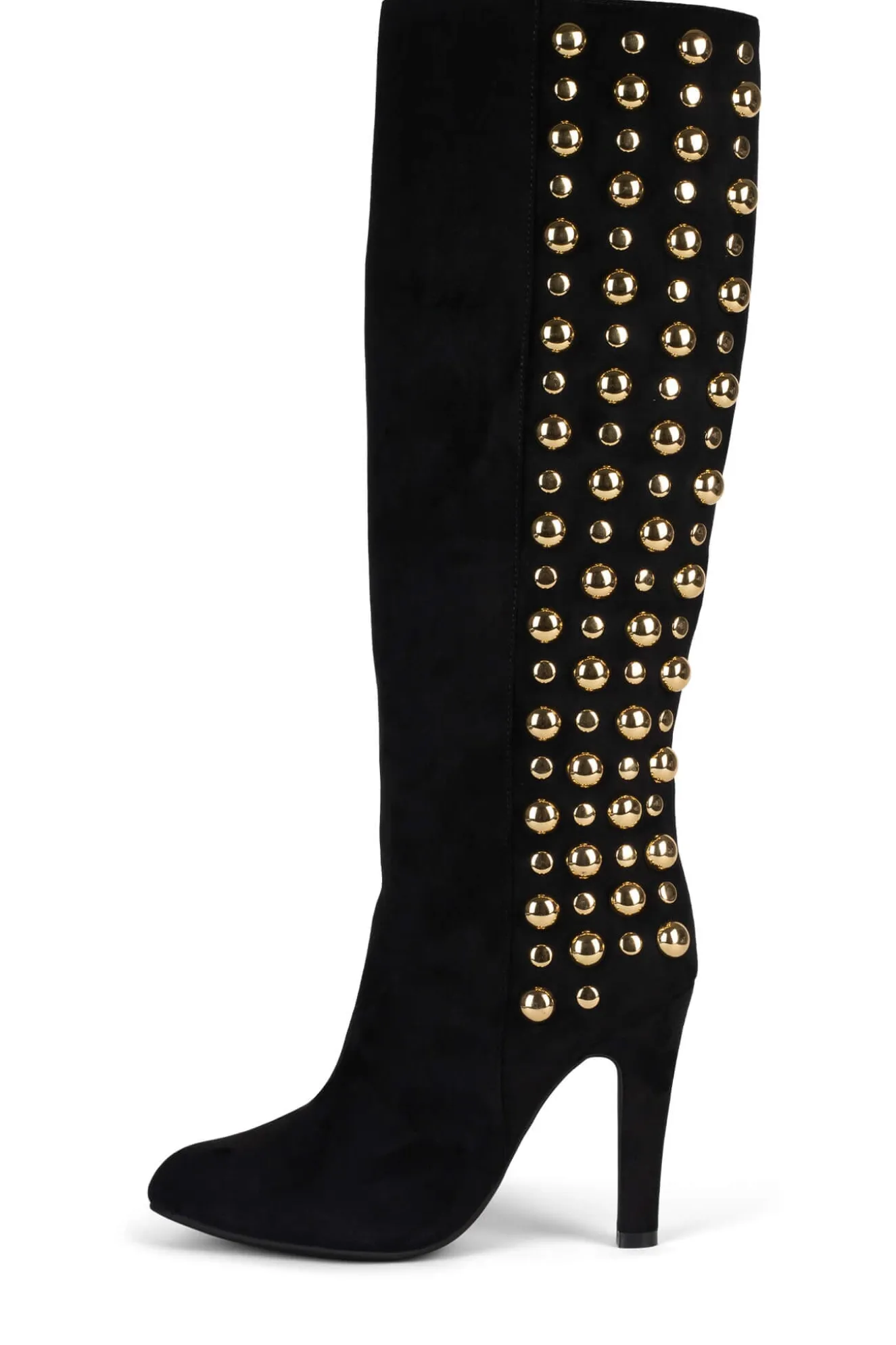 Cheap Jeffrey Campbell BIG-STUD Blacksuedegold