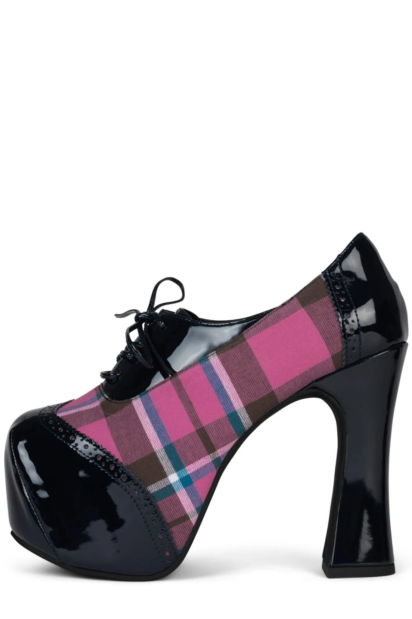 New Jeffrey Campbell BRONTE Navyroseplaid