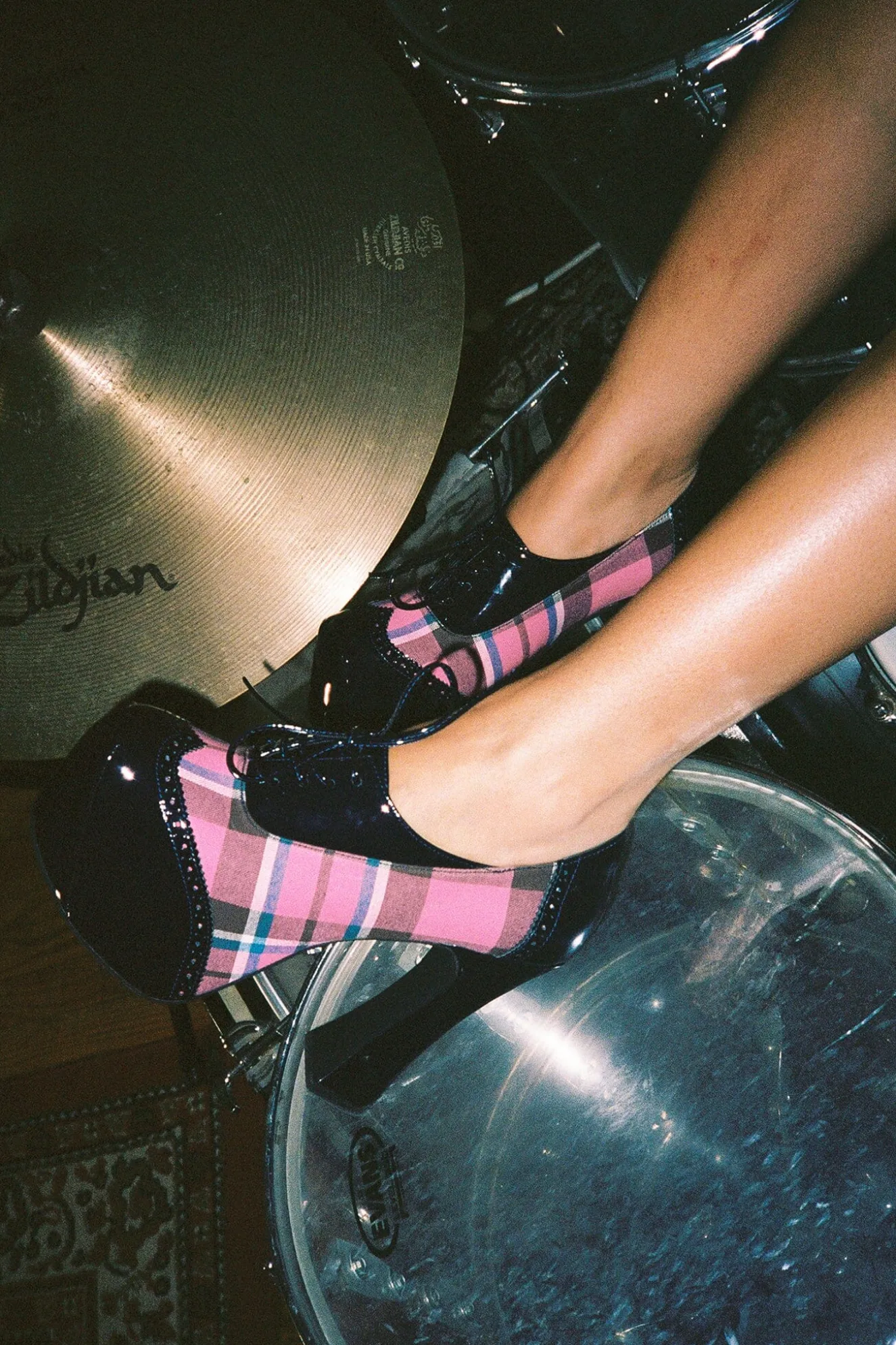 New Jeffrey Campbell BRONTE Navyroseplaid