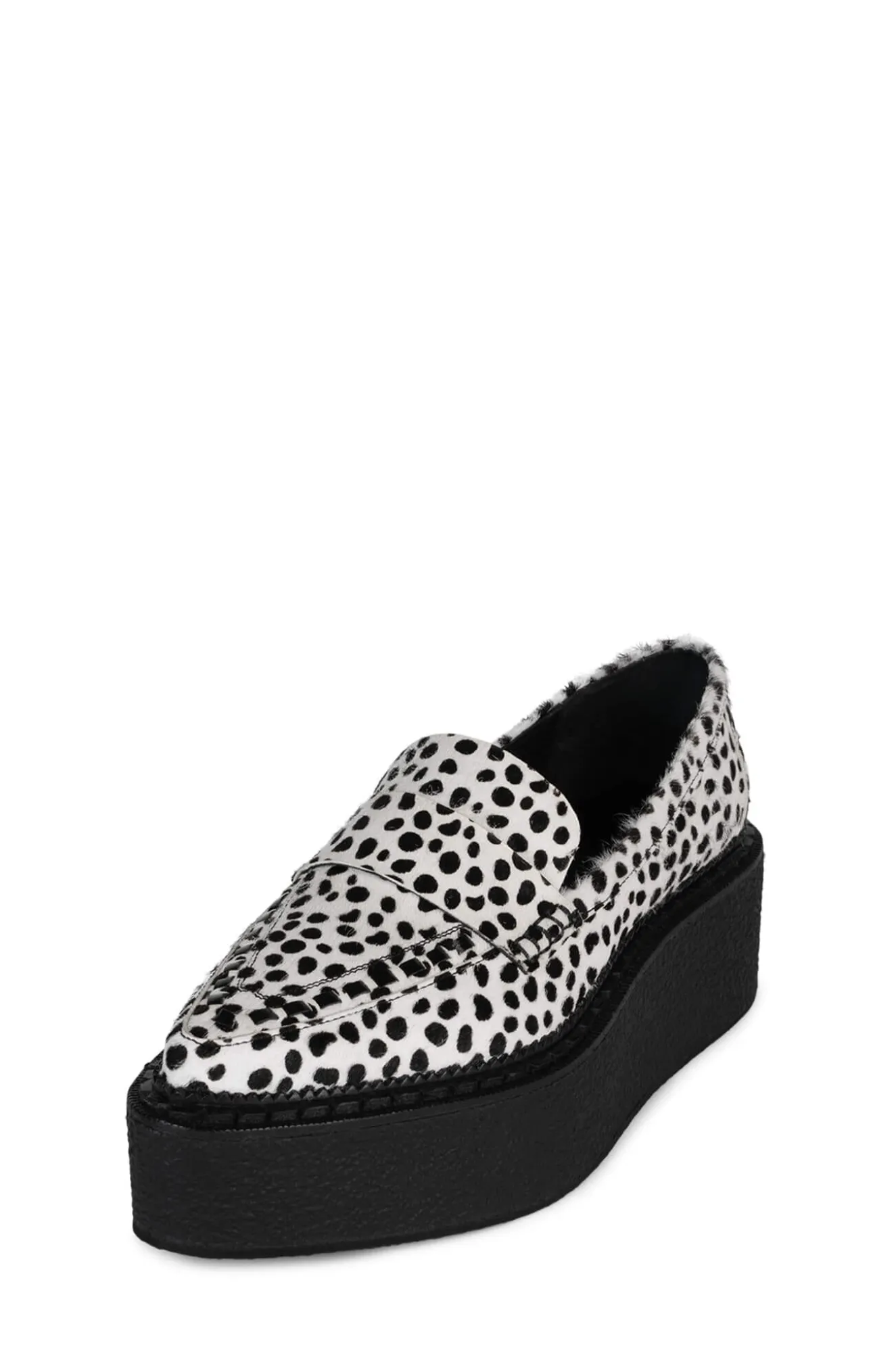 Discount Jeffrey Campbell CHOUX-NB-F Blackwhitedot