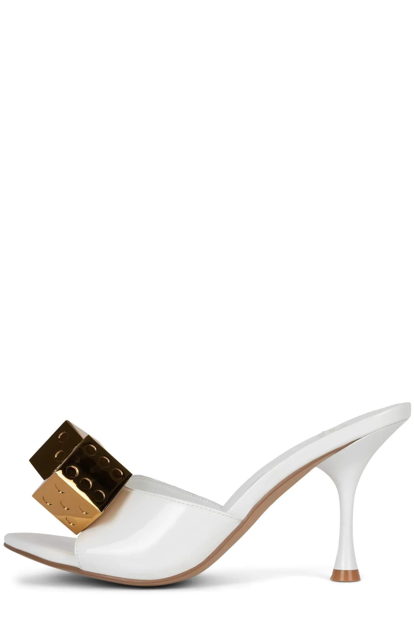 Hot Jeffrey Campbell DICE Whitepatentgold