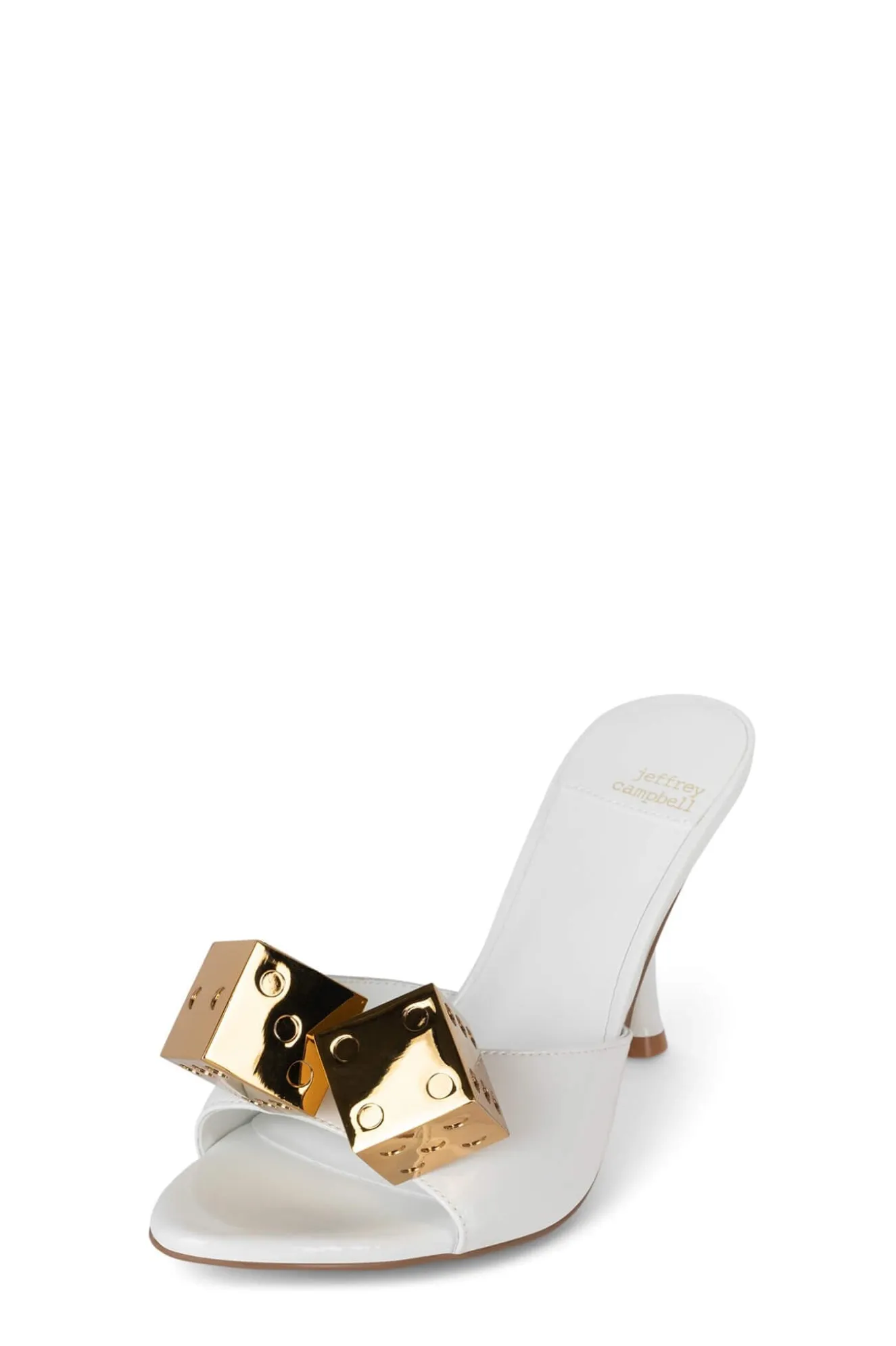 Hot Jeffrey Campbell DICE Whitepatentgold