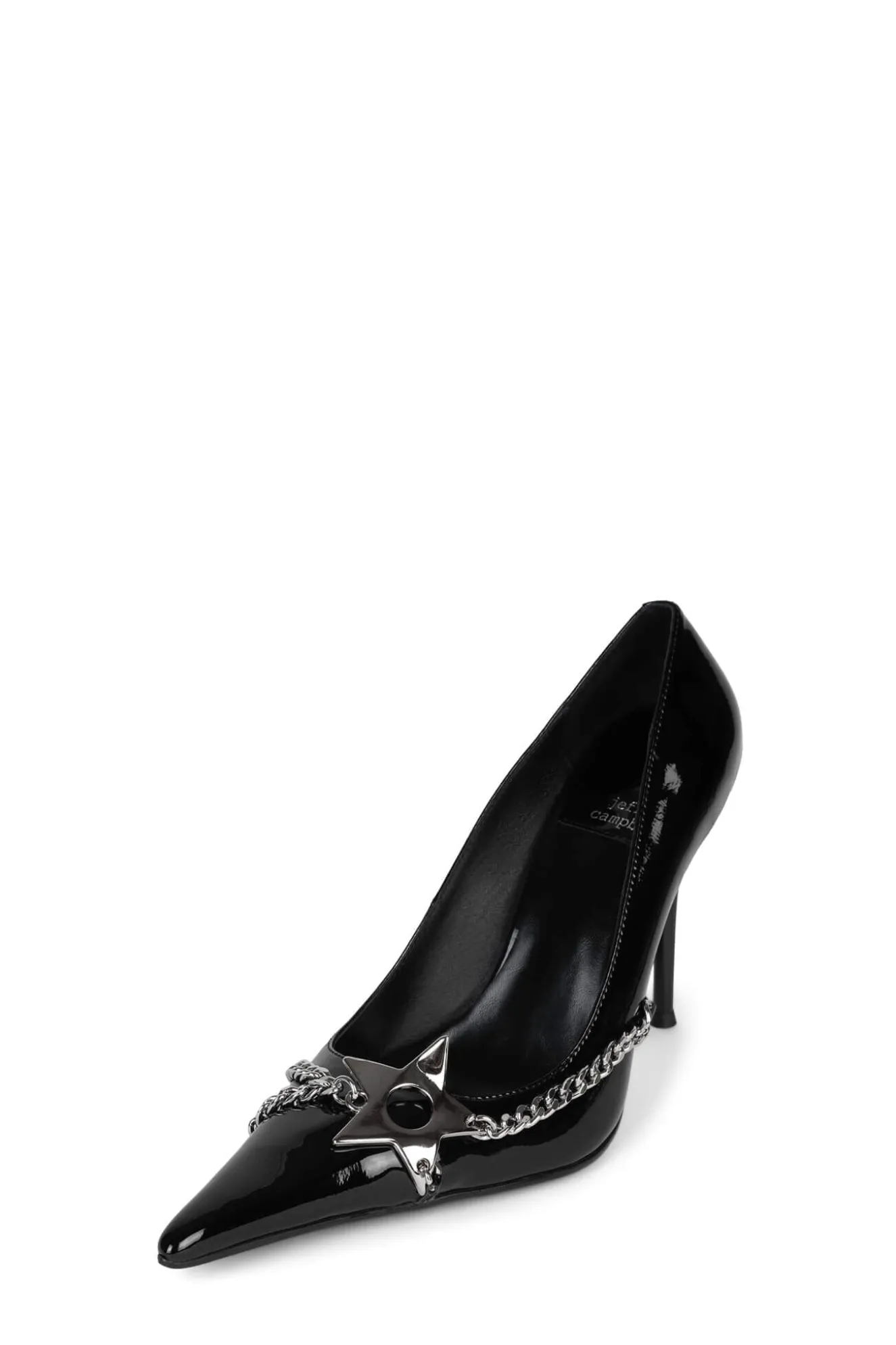 Clearance Jeffrey Campbell ETOILE Blackpatentsilver