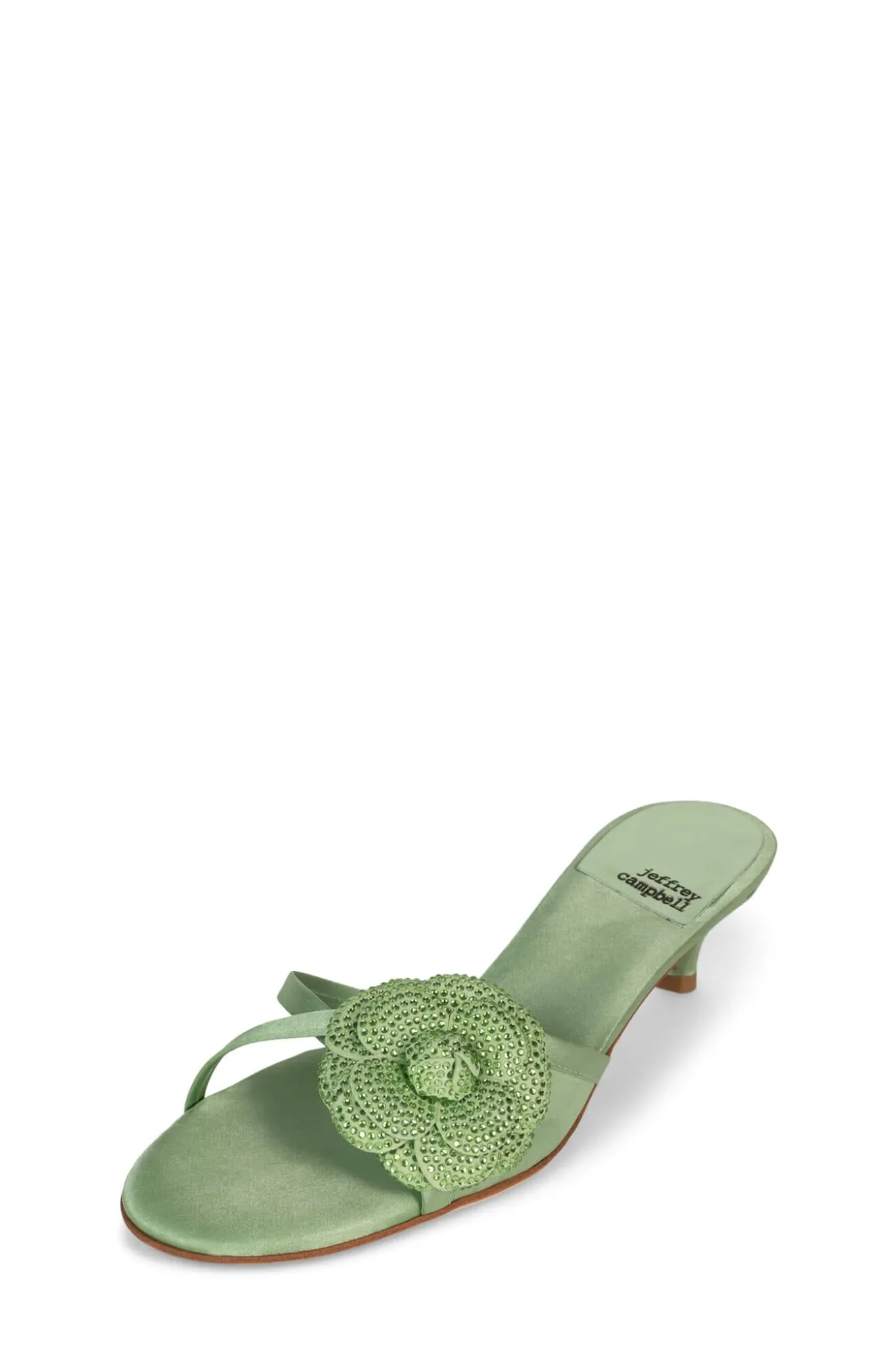 Shop Jeffrey Campbell GLORIOSA-J Greensatin