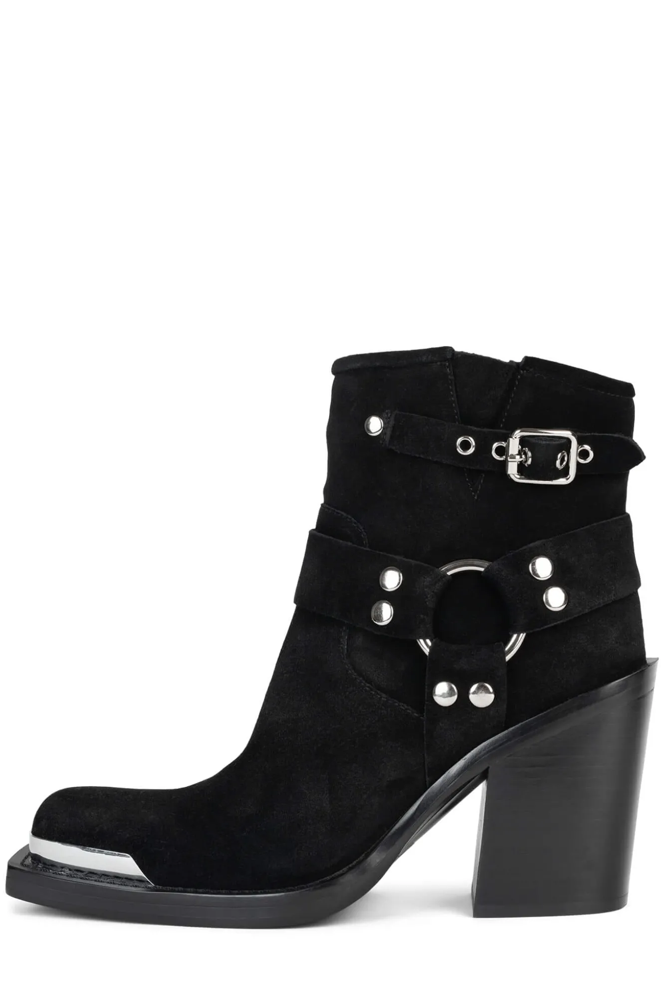 Discount Jeffrey Campbell HANDLER Blacksuedesilver