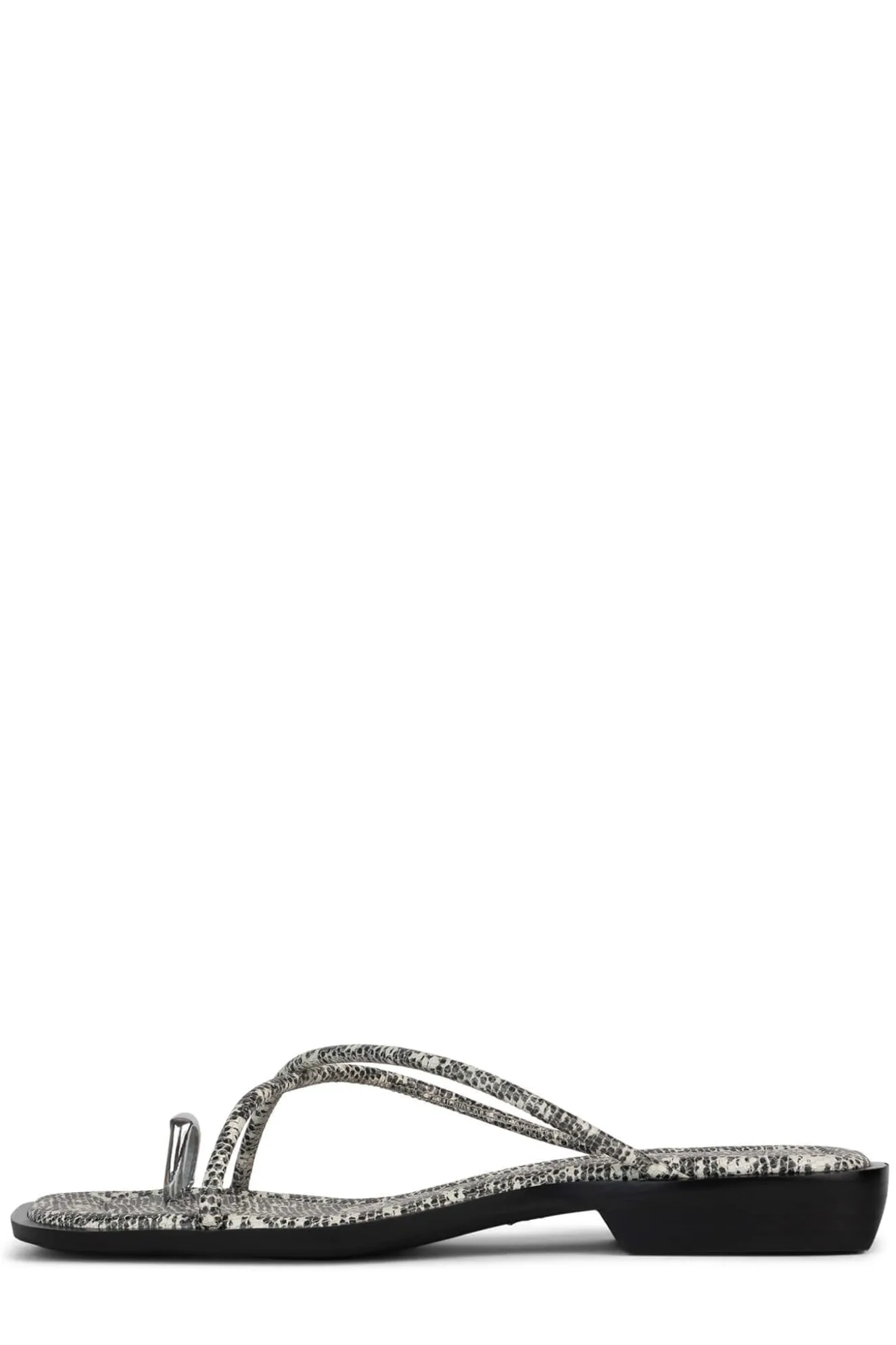 Outlet Jeffrey Campbell ISLANDER Blackwhitelizardsilver