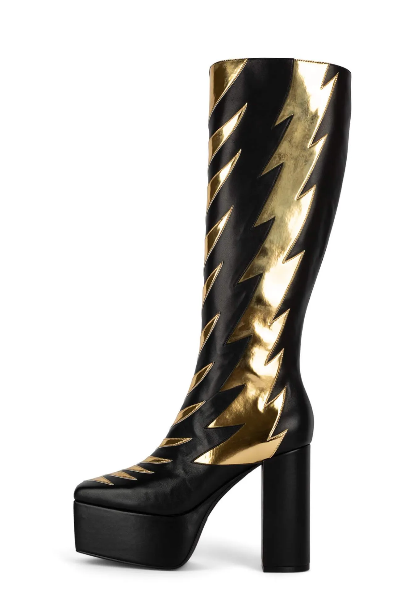 Cheap Jeffrey Campbell KISS-THIS Blackgold