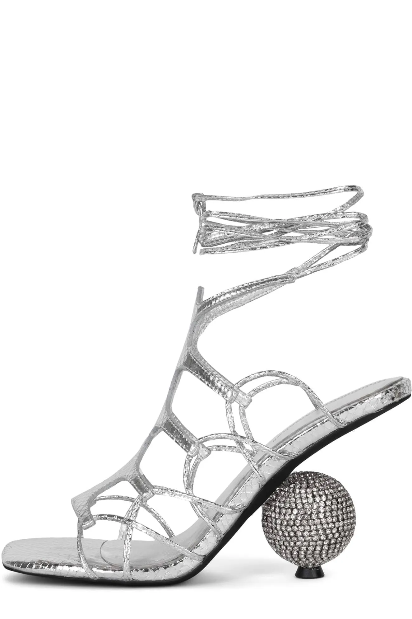 Cheap Jeffrey Campbell LE-FREAK Silvermetallicsnake