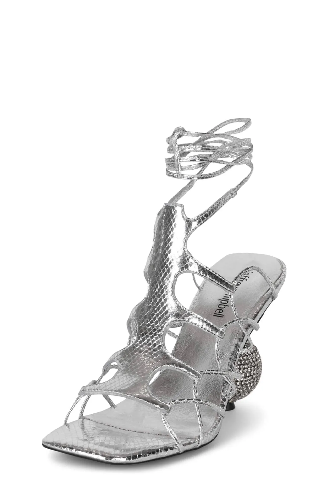 Cheap Jeffrey Campbell LE-FREAK Silvermetallicsnake