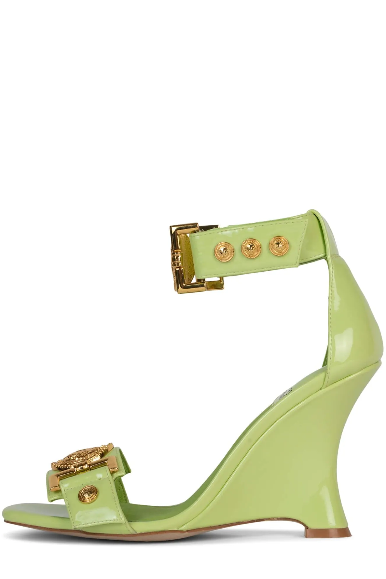 Fashion Jeffrey Campbell LEONITE Limegreenpatentgold