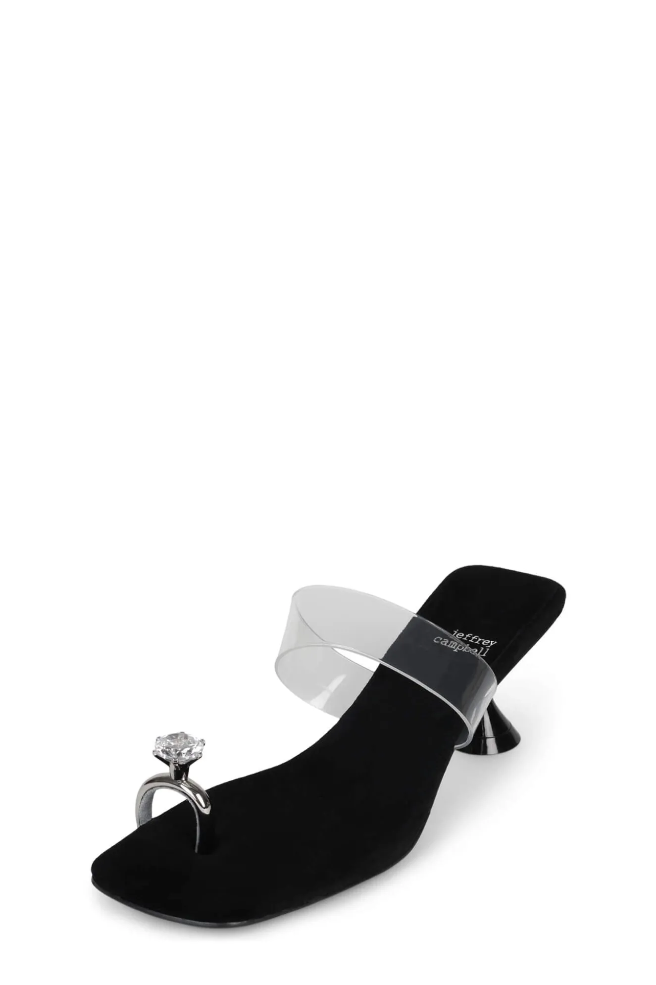 New Jeffrey Campbell LOVE-U Blacksuedeclear