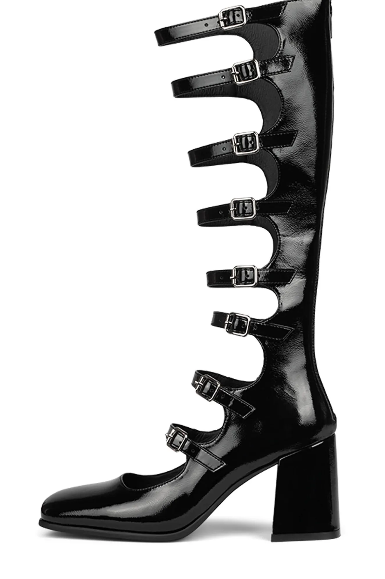 Discount Jeffrey Campbell MONSIEUR Blackcrinklepatent