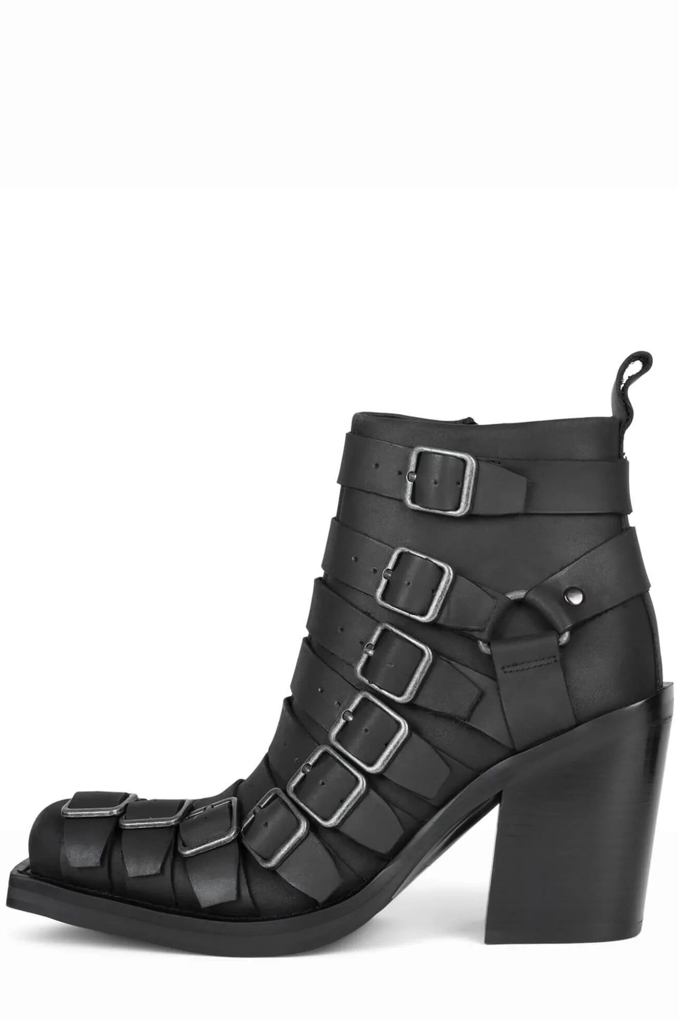 Discount Jeffrey Campbell MYSTER-B Blackcrazyhorsesilver