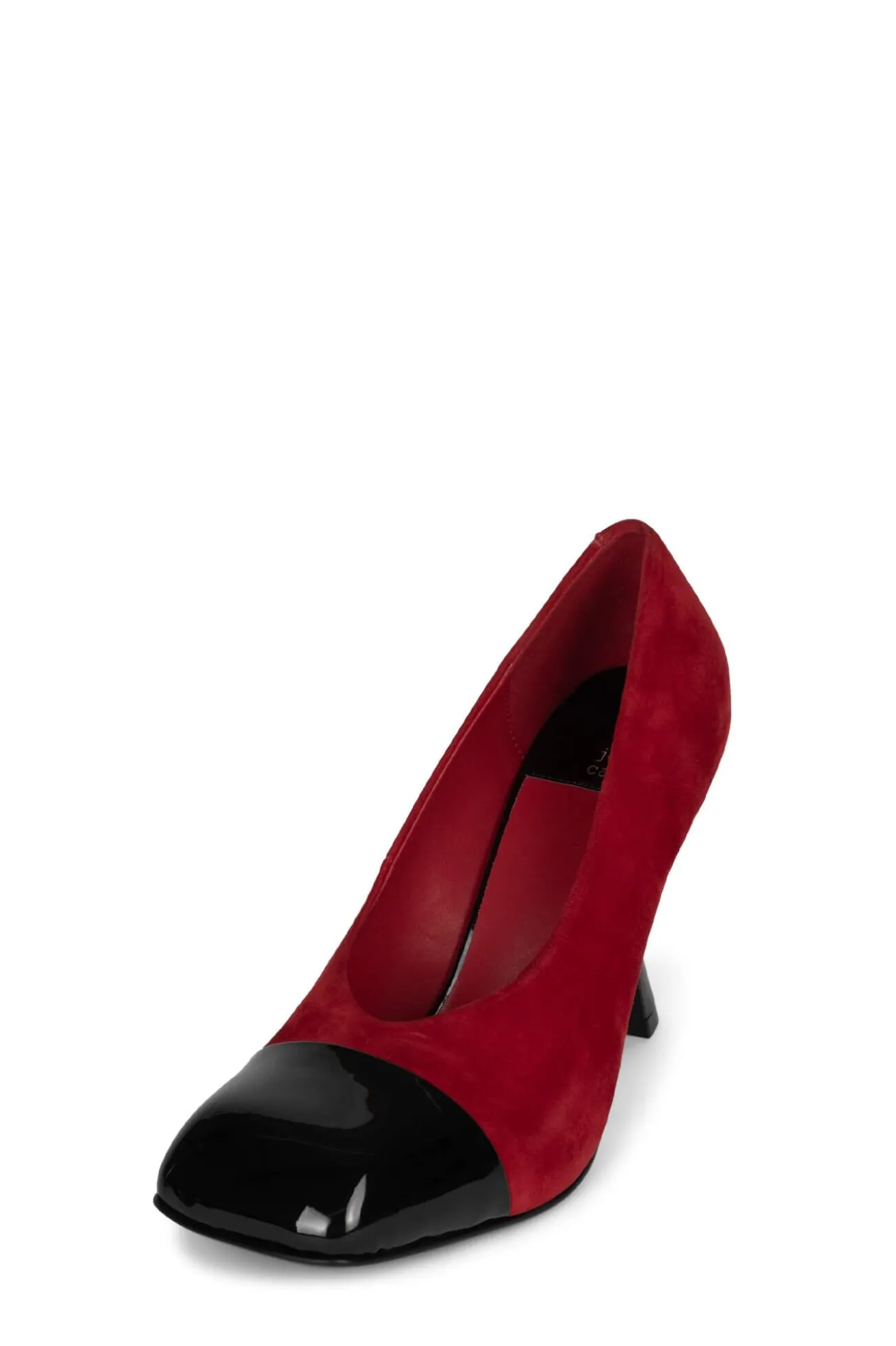 New Jeffrey Campbell PRECISE-CP Redsuedeblackpatent