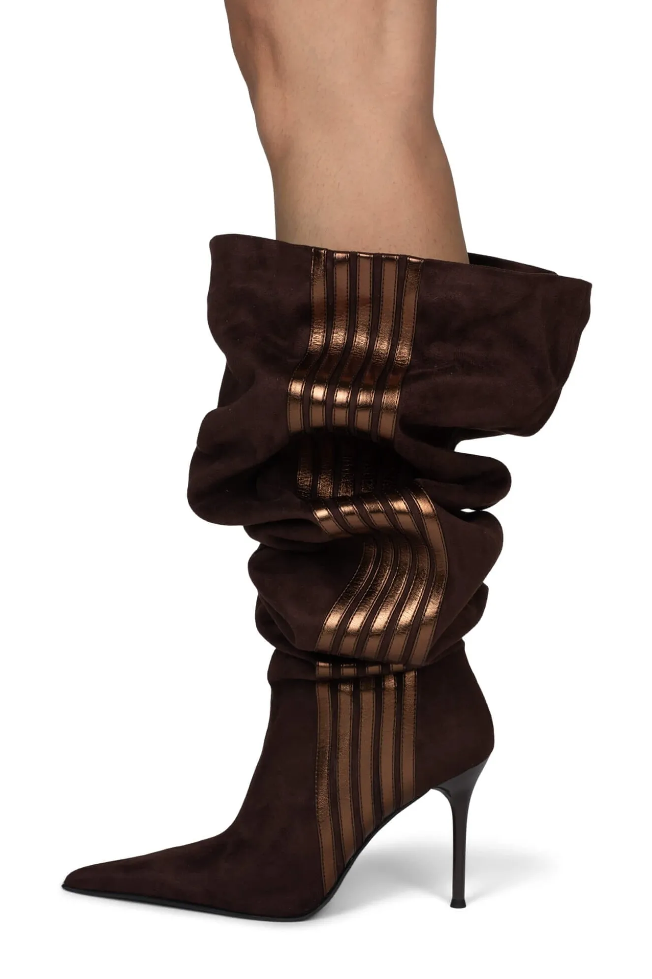 Fashion Jeffrey Campbell RACING-OK Brownsuedebronze