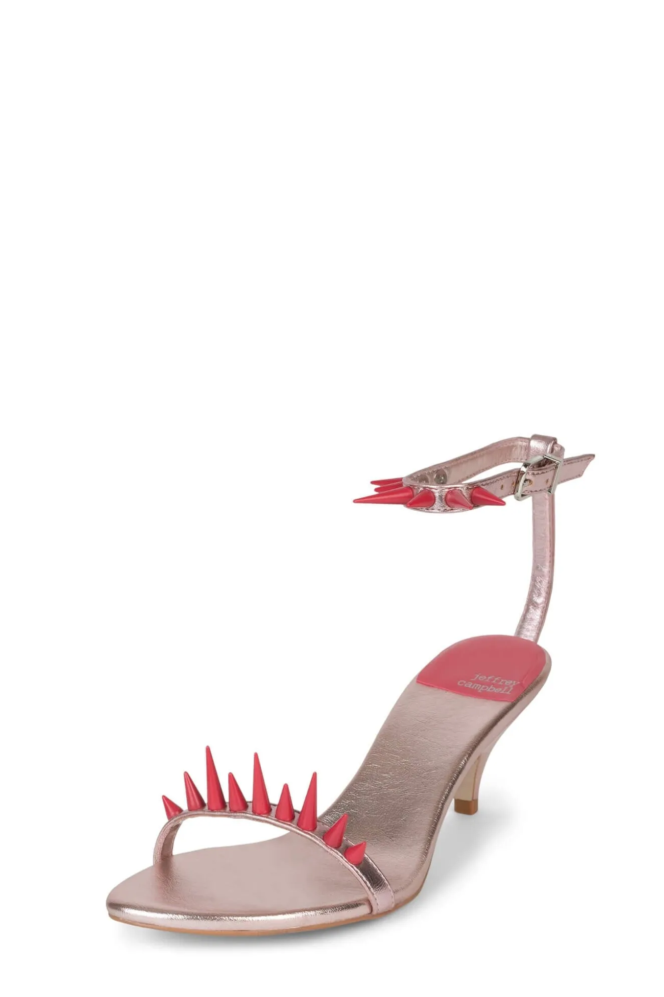 Shop Jeffrey Campbell SPIKE-ME Pinkmetallicpink