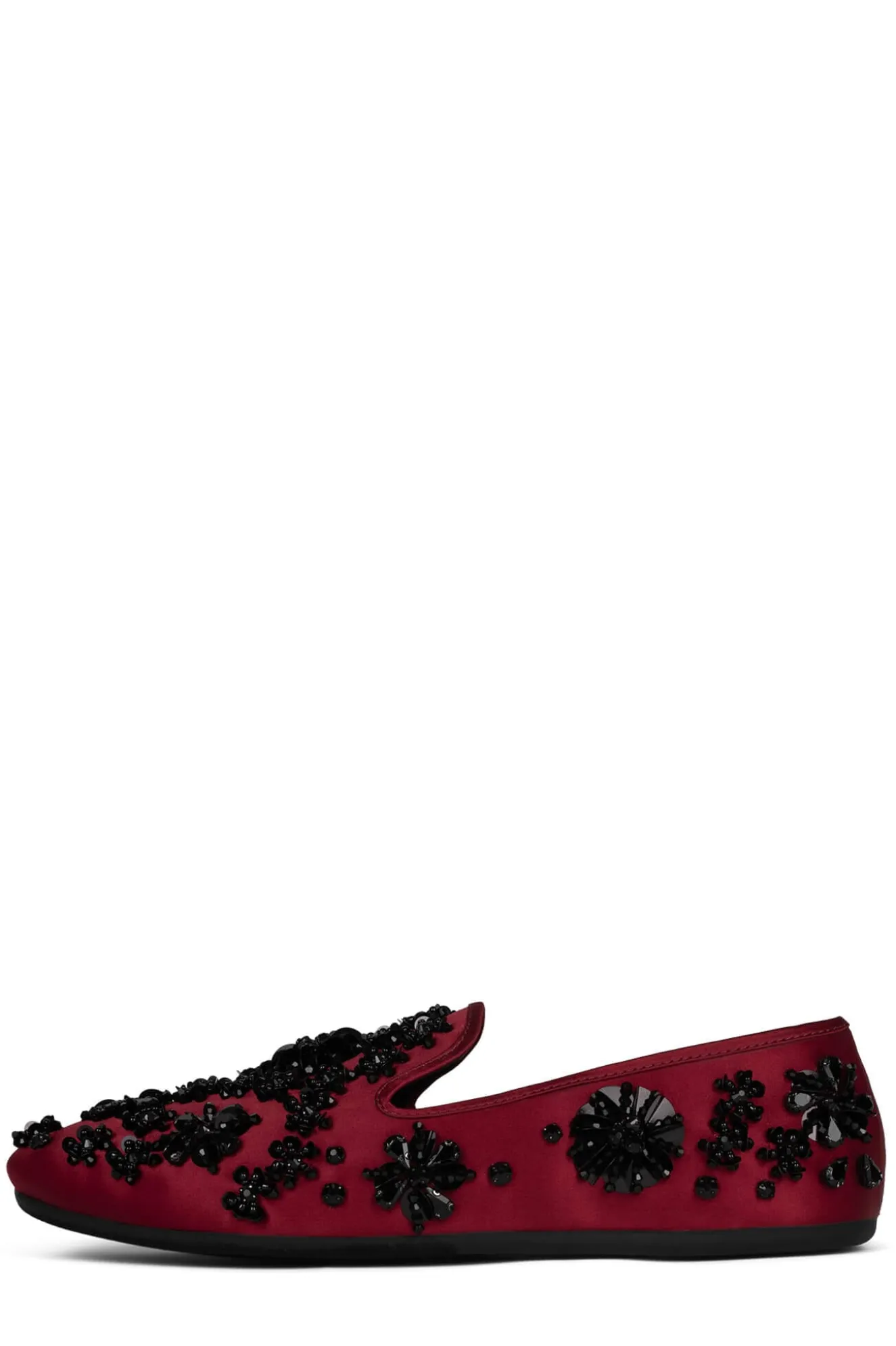 Fashion Jeffrey Campbell SPIN-FLWR Redsatinblack