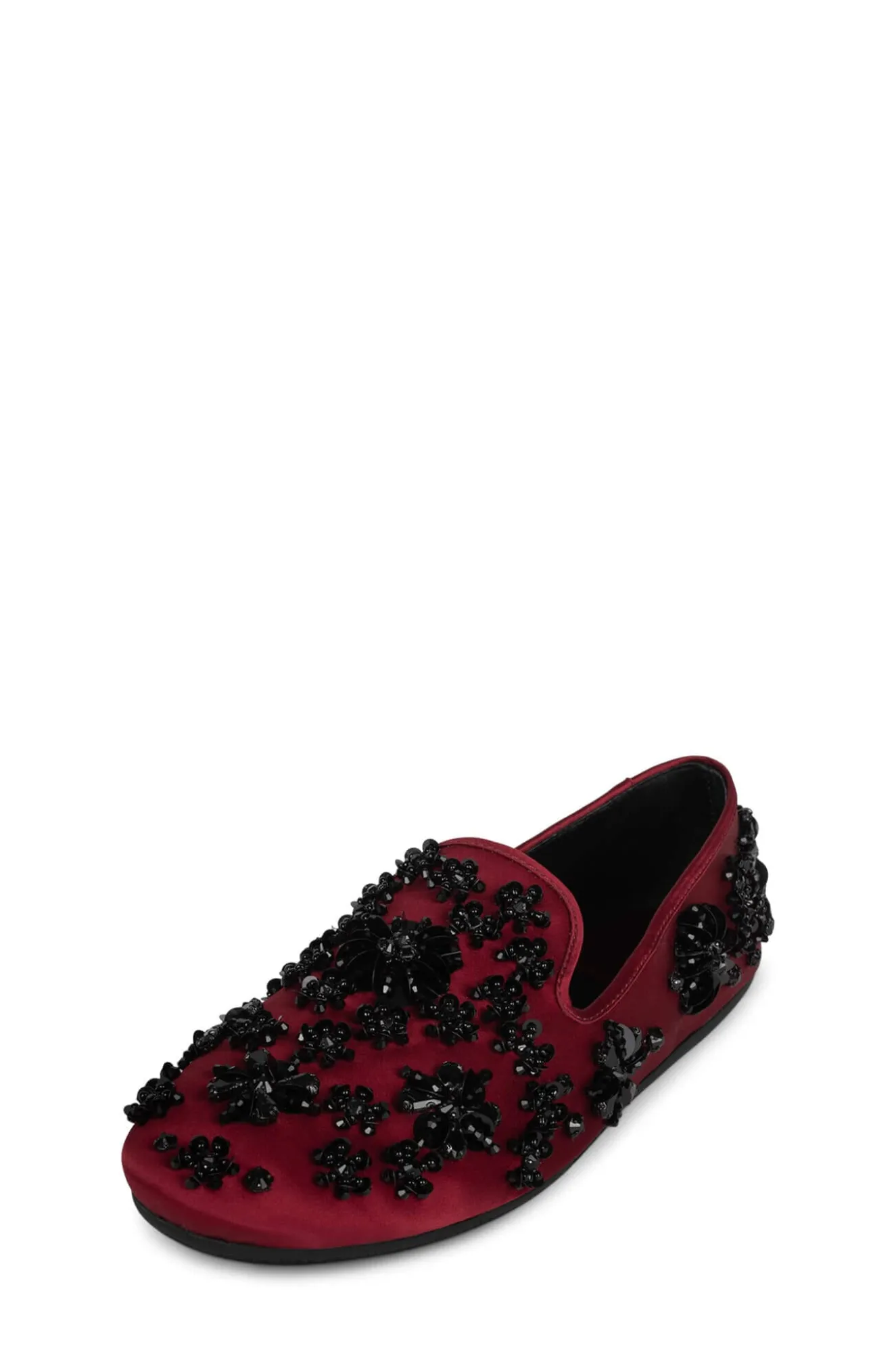 Fashion Jeffrey Campbell SPIN-FLWR Redsatinblack