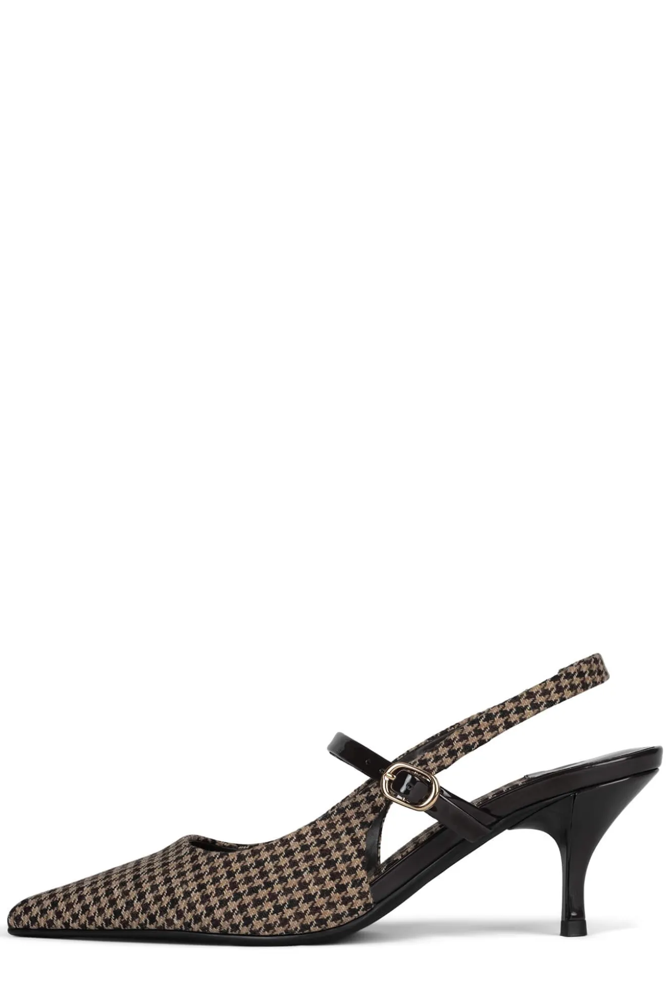 Best Sale Jeffrey Campbell TANYA-SB Beigebrownhoundstooth