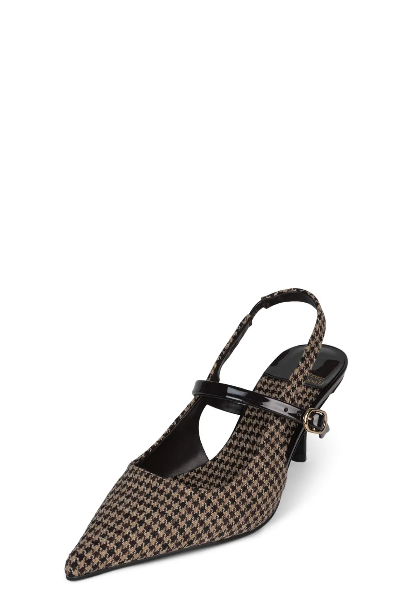 Best Sale Jeffrey Campbell TANYA-SB Beigebrownhoundstooth