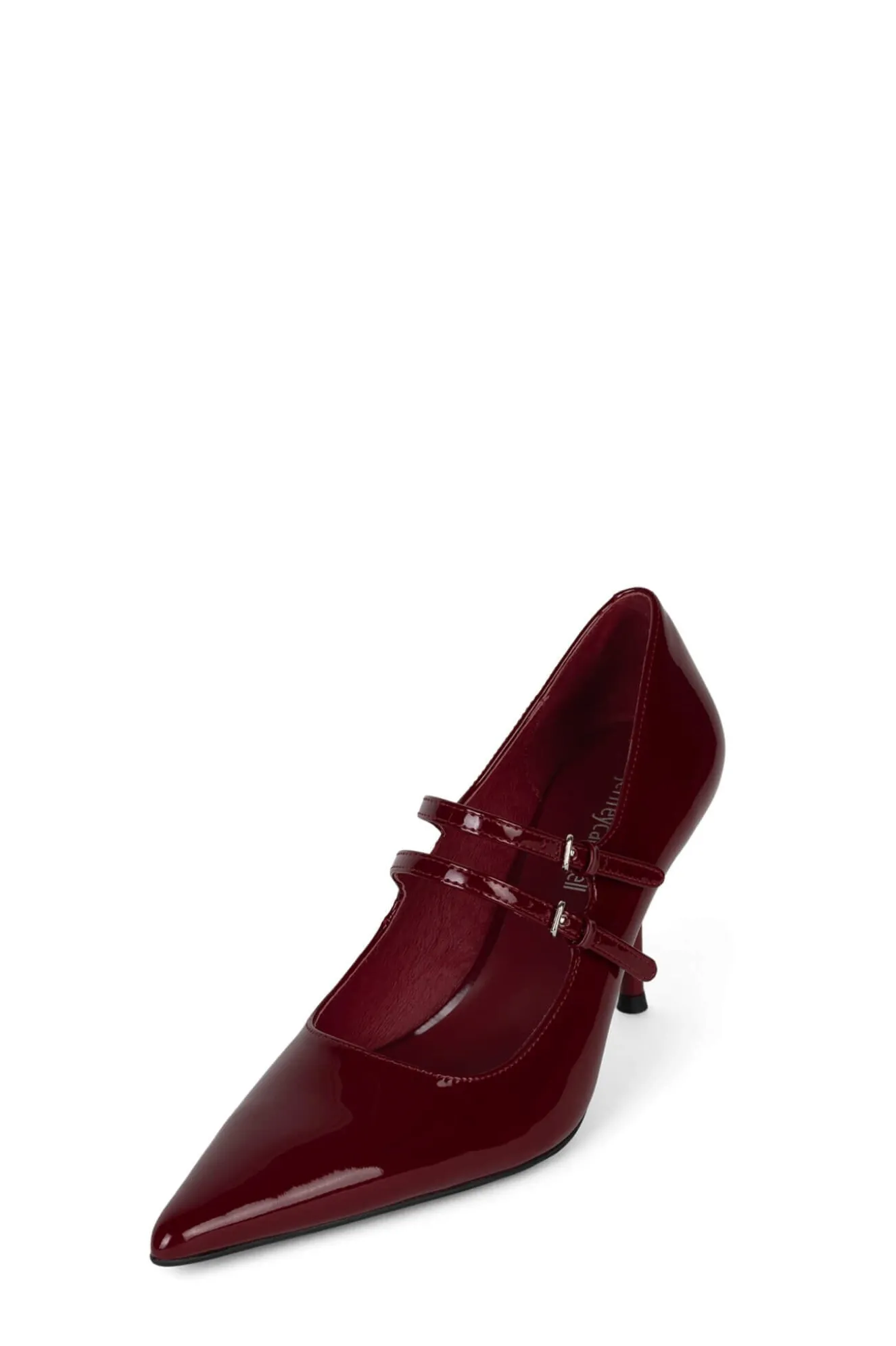 Clearance Jeffrey Campbell TYPIST Cherryredpatent